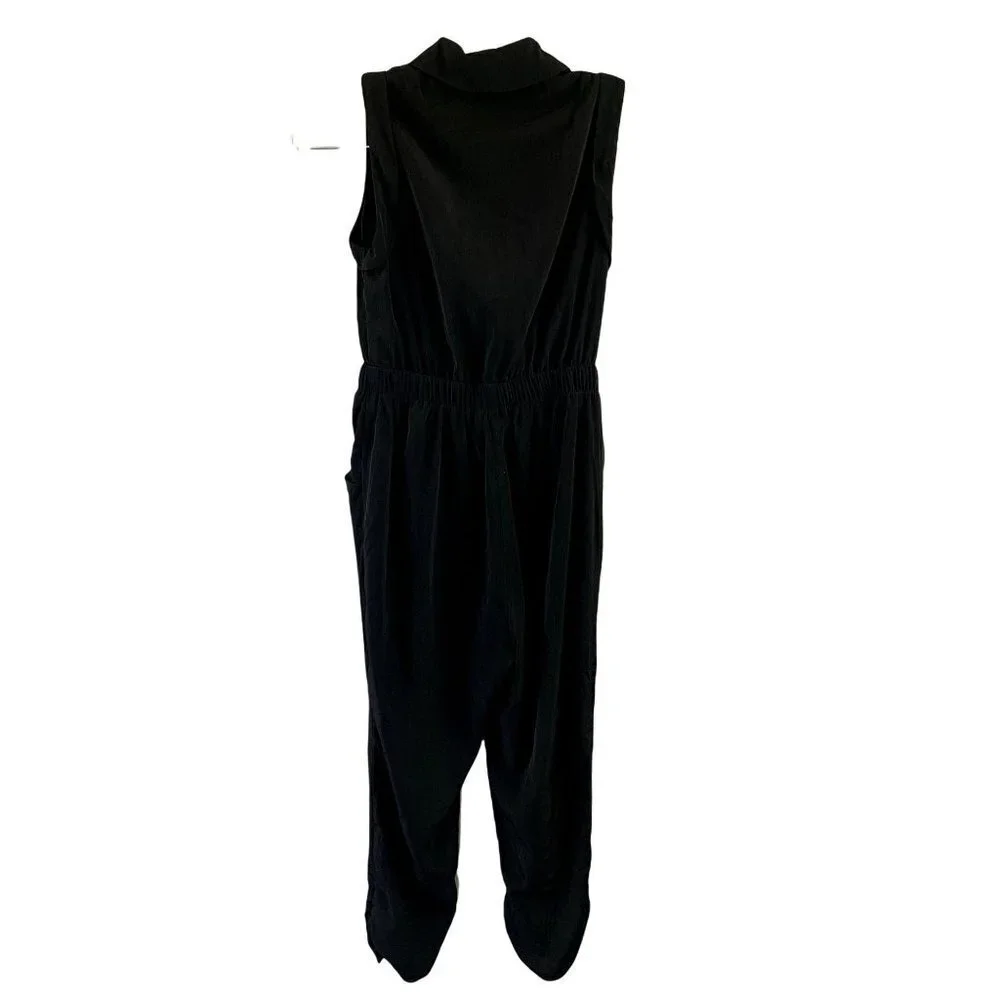 Sparkle & Fade Women's Sleeveless Jumpsuit   XS Black - Picture 2 of 5